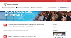 Desktop Screenshot of konferencje-naukowe.pl
