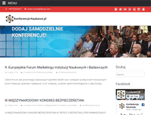 Tablet Screenshot of konferencje-naukowe.pl